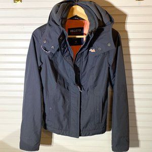 Hollister California All Weather Jacket Size XS Gray/Pink
